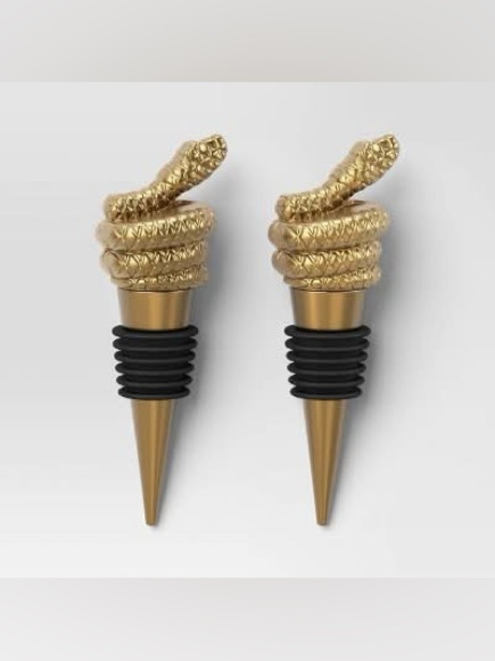Threshold Gold Snake Wine Bottle Stoppers